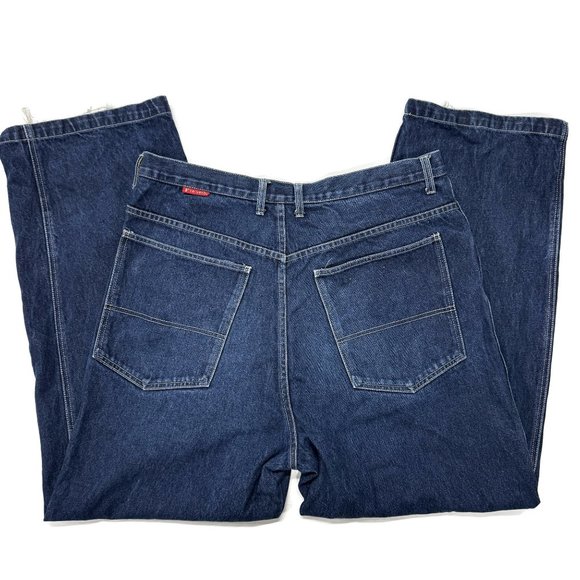 VINTAGE ReVerb Jeans Mens 36 x 31 Blue Loose Baggy 90s y2k Hip Hop Fundamental - Picture 9 of 11